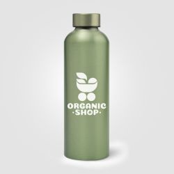 Gourde personnalisée en acier inoxydable recyclé finition métallisée 710 ml