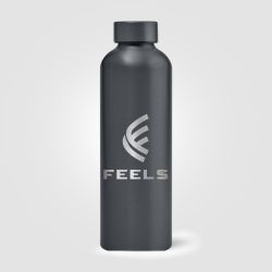 Gourde personnalisée en acier inoxydable recyclé finition métallisée 710 ml