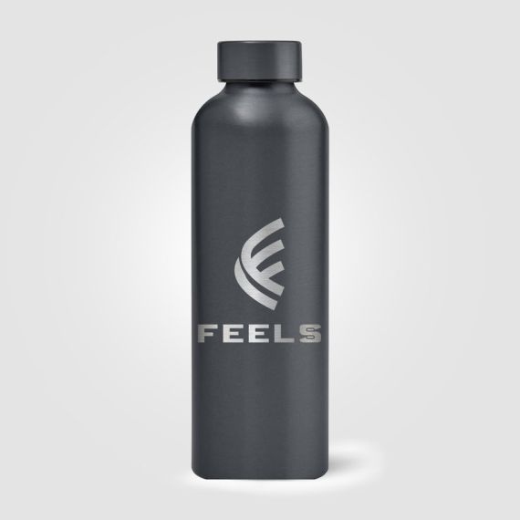 Gourde personnalisée en acier inoxydable recyclé finition métallisée 710 ml