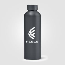 Gourde personnalisée en acier inoxydable recyclé finition métallisée 710 ml