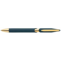 Stylo personnalisé Aurelia avec finition dorées en plastique recyclé