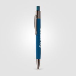 Stylo personnalisé en aluminium recyclé soft touch