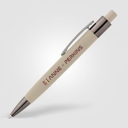 Stylo personnalisé en aluminium recyclé soft touch