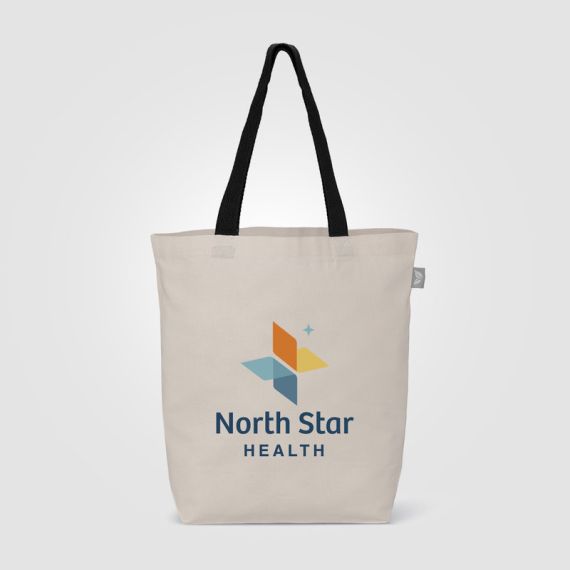 Grand sac coton shopping personnalisé 380x350x130 mm 11 L Express
