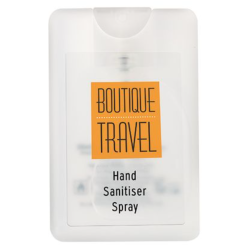 Spray personnalisé nettoyant pour les mains format carte de crédit 20 ml