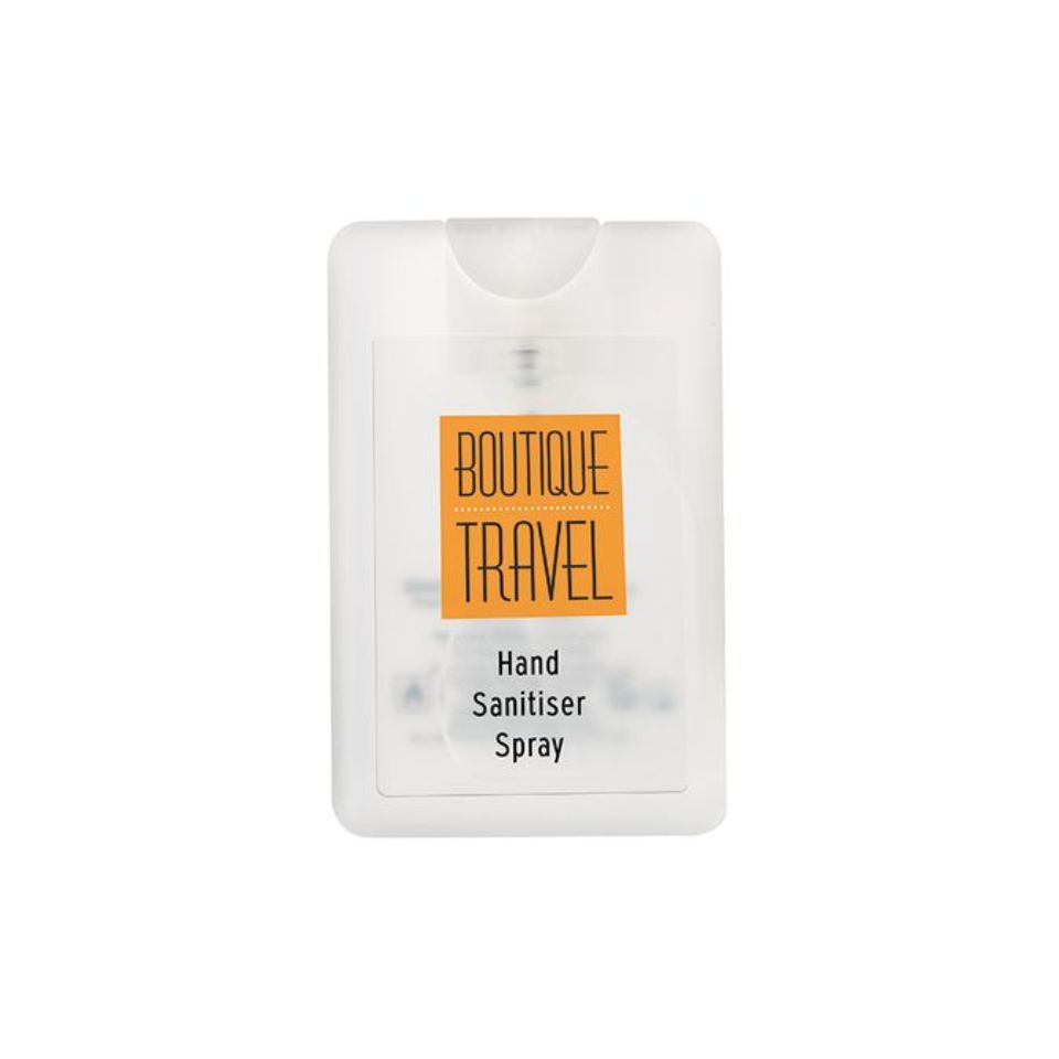 Spray personnalisé nettoyant pour les mains format carte de crédit 20 ml