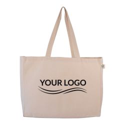 Grand sac cabas personnalisé coton bio 240 gr 45x12x35 cm