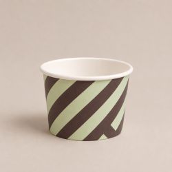 Pots à glace et contenant alimentaire personnalisé en carton blanc