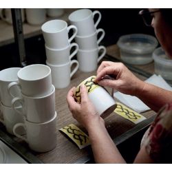 Mug personnalisé en porcelaine fabriqué en France Pillivuyt