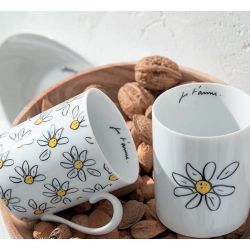 Mug personnalisé en porcelaine fabriqué en France Pillivuyt
