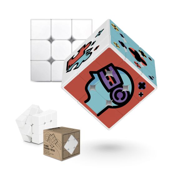 Cube casse-tête personnalisé cube blanc