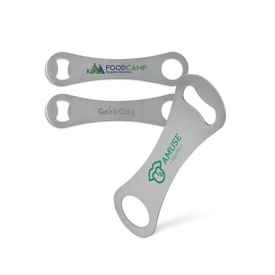 Grand décapsuleur en métal 17 cm personnalisé en quadri Express