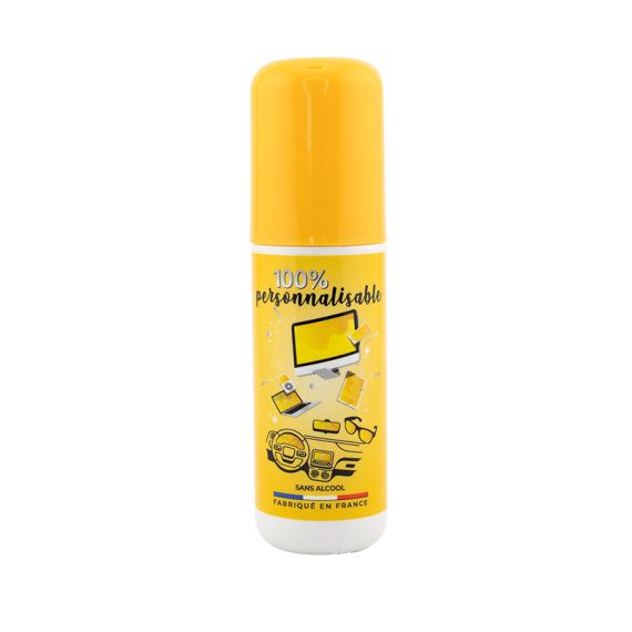 Spray nettoyant personnalisable en plastique pour lunettes et écrans 35 ml Fabriqué en France