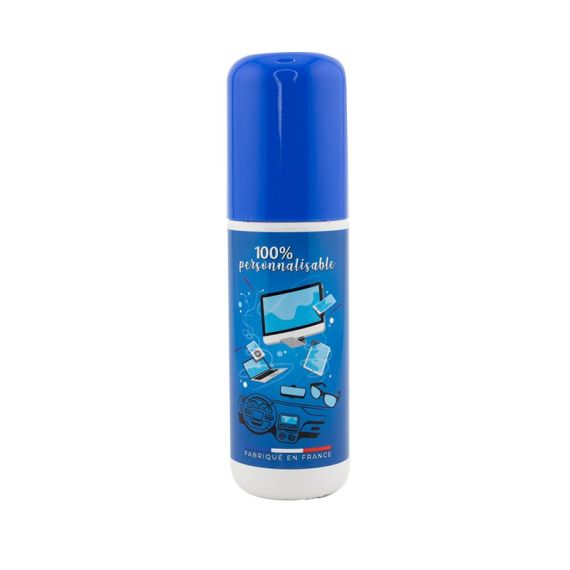Spray nettoyant personnalisable en plastique pour lunettes et écrans 35 ml Fabriqué en France