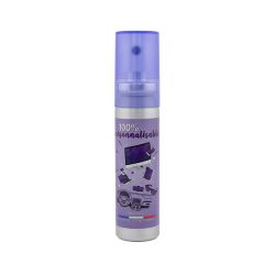 Spray nettoyant personnalisable en aluminium pour lunettes et écrans 22 ml Fabriqué en France