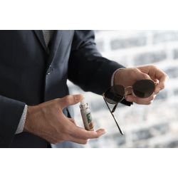 Spray nettoyant personnalisable en aluminium pour lunettes et écrans 22 ml Fabriqué en France