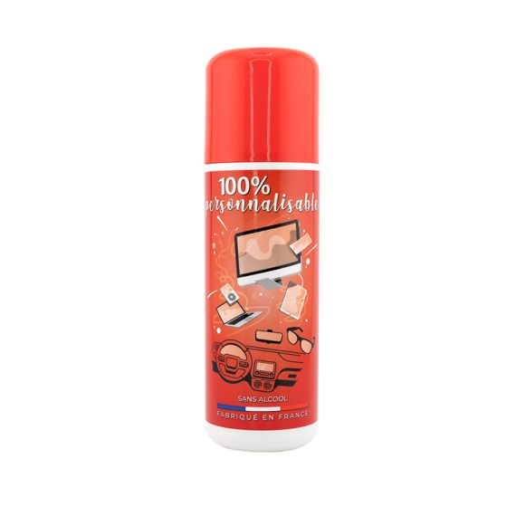 Spray nettoyant personnalisable en plastique pour lunettes et écrans 100 ml Fabriqué en France