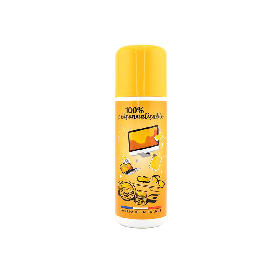 Spray nettoyant personnalisable en plastique pour lunettes et écrans 100 ml Fabriqué en France
