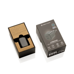 Chargeur publicitaire GAN 100W en PC RCS Urban Vitamin Livermore
