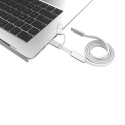 Câble publicitaire de recharge rapide 60W 2-en-1 Arc RCS