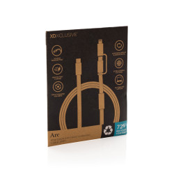 Câble publicitaire de recharge rapide 60W 2-en-1 Arc RCS