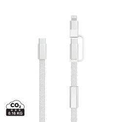 Câble publicitaire de recharge rapide 60W 2-en-1 Arc RCS