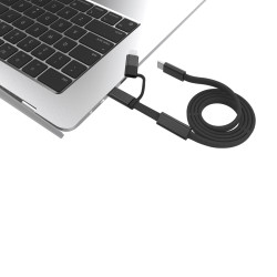 Câble publicitaire de recharge rapide 60W 2-en-1 Arc RCS