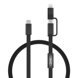 Câble publicitaire de recharge rapide 60W 2-en-1 Arc RCS