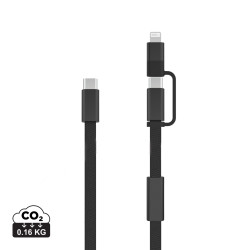 Câble publicitaire de recharge rapide 60W 2-en-1 Arc RCS