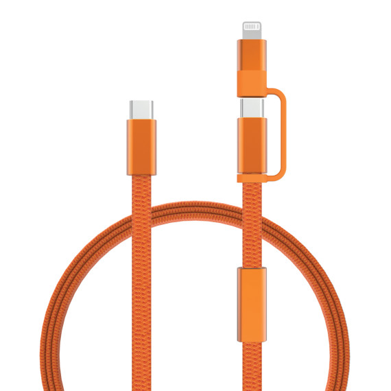 Câble publicitaire de recharge rapide 60W 2-en-1 Arc RCS