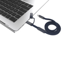 Câble publicitaire de recharge rapide 60W 2-en-1 Arc RCS