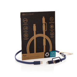 Câble publicitaire de recharge rapide 60W 2-en-1 Arc RCS