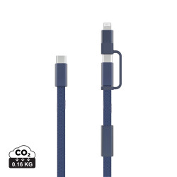 Câble publicitaire de recharge rapide 60W 2-en-1 Arc RCS