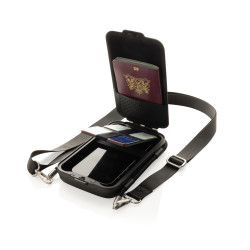 Étui publicitaire de voyage rigide Swiss Peak OSLO RCS pour smartphone