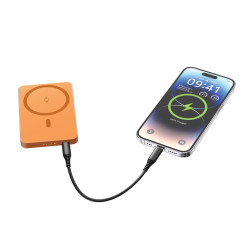 Powerbank publicitaire magnétique 5000 mAh et 15W Urban Vitamin Marin