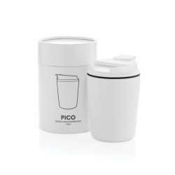Tasse publicitaire à café 220ml dans une boite cylindrique Pico Barista