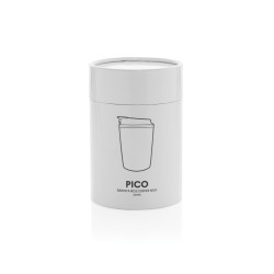 Tasse publicitaire à café 220ml dans une boite cylindrique Pico Barista