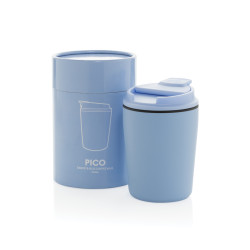 Tasse publicitaire à café 220ml dans une boite cylindrique Pico Barista