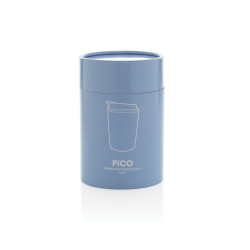 Tasse publicitaire à café 220ml dans une boite cylindrique Pico Barista