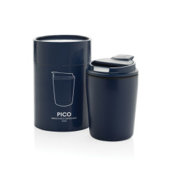 Tasse publicitaire à café 220ml dans une boite cylindrique Pico Barista