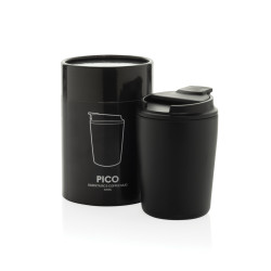 Tasse publicitaire à café 220ml dans une boite cylindrique Pico Barista