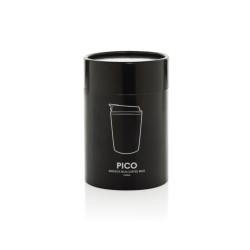 Tasse publicitaire à café 220ml dans une boite cylindrique Pico Barista
