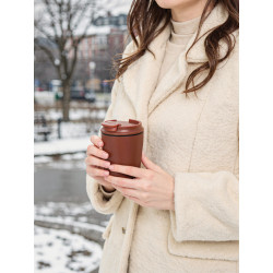 Tasse publicitaire à café 220ml dans une boite cylindrique Pico Barista