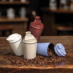 Tasse publicitaire à café 220ml dans une boite cylindrique Pico Barista