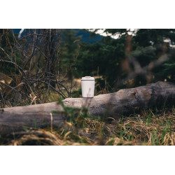 Tasse publicitaire à café 220ml dans une boite cylindrique Pico Barista