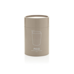 Tasse publicitaire à café 220ml dans une boite cylindrique Pico Barista