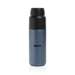 Bouteille publicitaire isotherme 500ml avec tasse Thermocup RCS