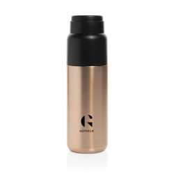 Bouteille publicitaire isotherme 500ml avec tasse Thermocup RCS