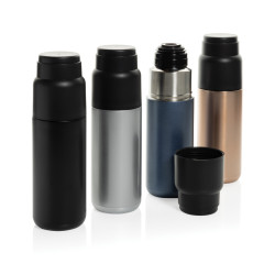Bouteille publicitaire isotherme 500ml avec tasse Thermocup RCS