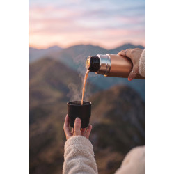 Bouteille publicitaire isotherme 500ml avec tasse Thermocup RCS